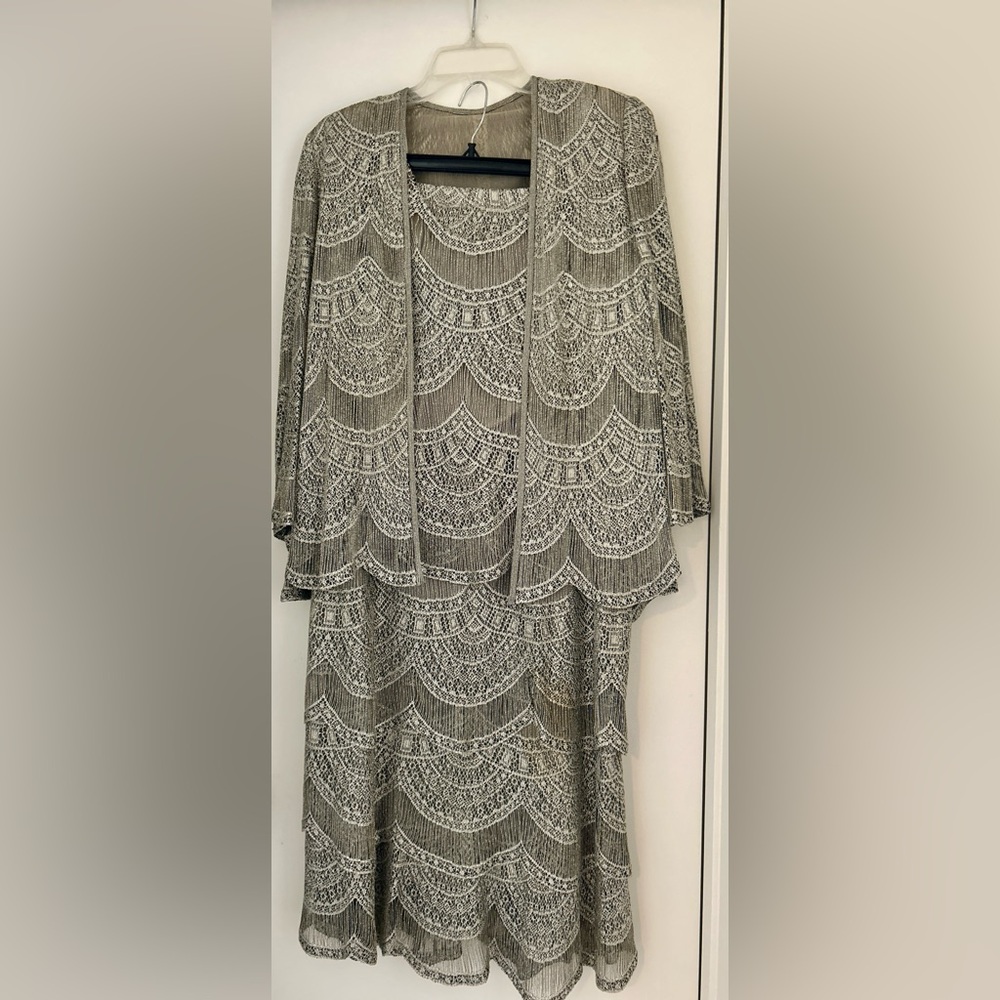 Damianou silk woven 3 piece dress